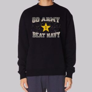 Vtg Star Go Army Beat Navy Sweatshirt 3 Vtg Star Go Army Beat Navy Sweatshirt 4