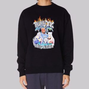 White Live Matters Kanye West Anime Sweatshirt 3 White Live Matters Kanye West Anime Sweatshirt 4