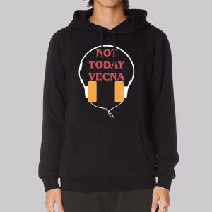 With Headphones Not Today Vecna Sweatshirt
