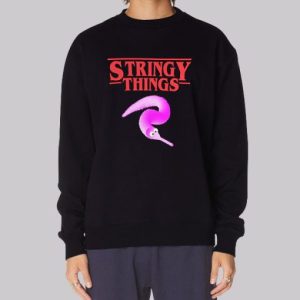 Worm on a String Meme Sweatshirt 4