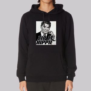 Zip It Hated Ronald Reagan Hippie Sweatshirt