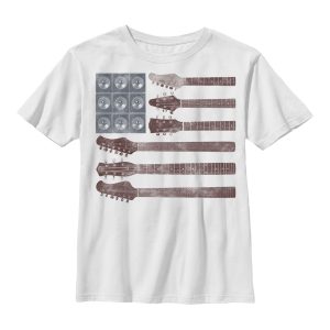 Boy’s Lost Gods American Flag Guitar T-Shirt