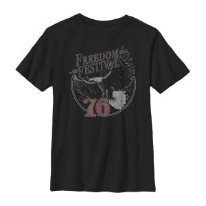 Boy’s Lost Gods Fourth of July  Freedom Festival T-Shirt