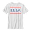 Boy’s Lost Gods Fourth of July  USA Stripe T-Shirt