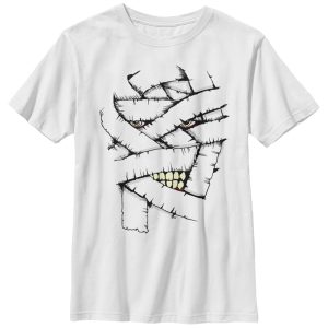 Boy’s Lost Gods Halloween Mummy Face T-Shirt