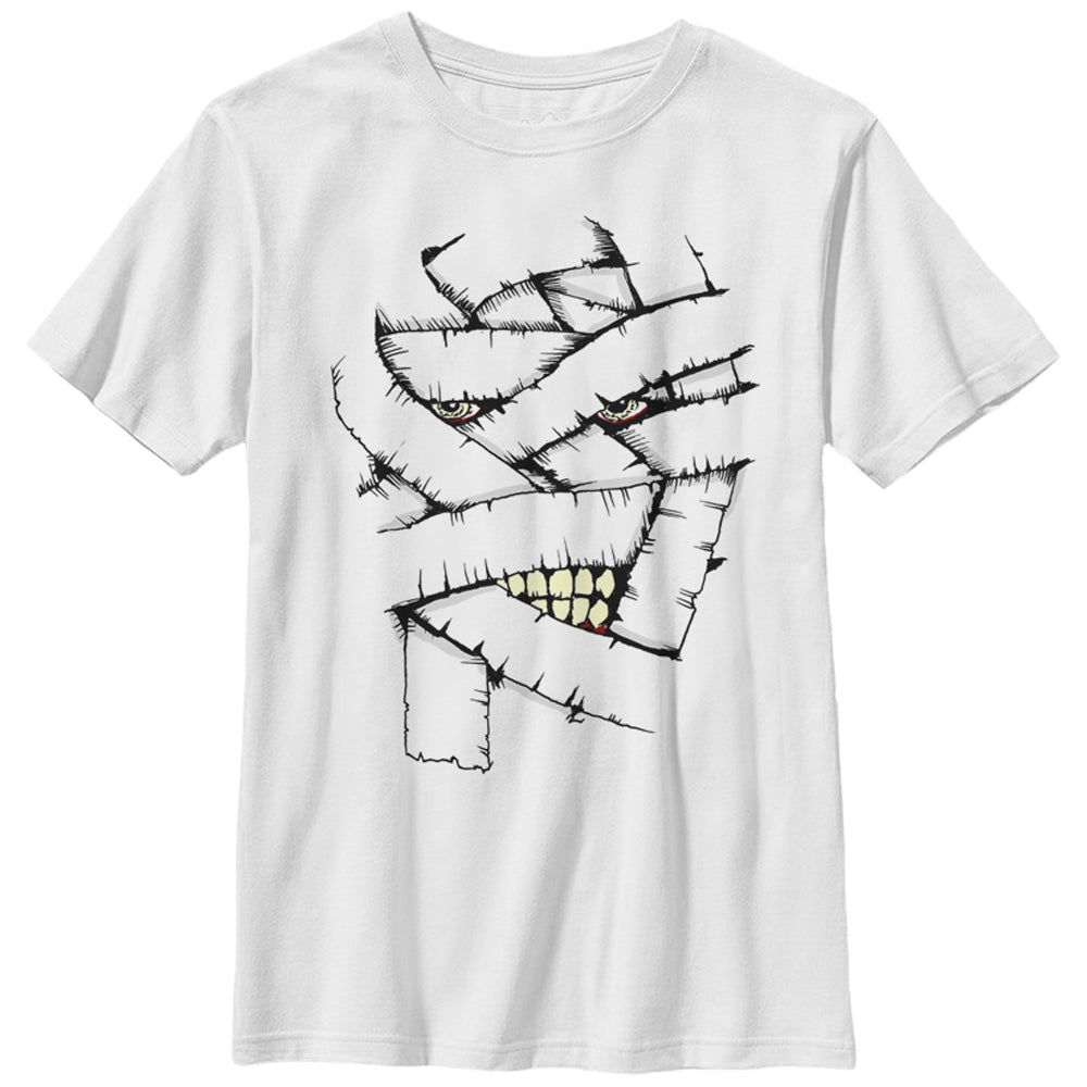 Boy's Lost Gods Halloween Mummy Face T-Shirt Boy's Lost Gods Halloween Mummy Face T-Shirt