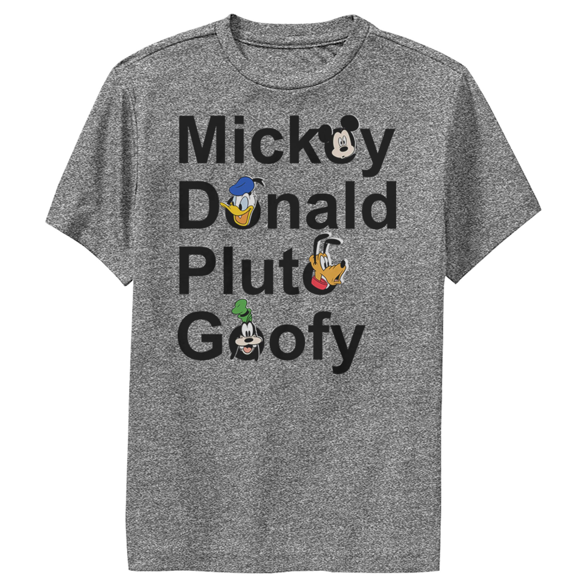 Boy's Mickey & Friends Mickey Donald Pluto Goofy Performance Tee Boy's Mickey & Friends Mickey Donald Pluto Goofy Performance Tee