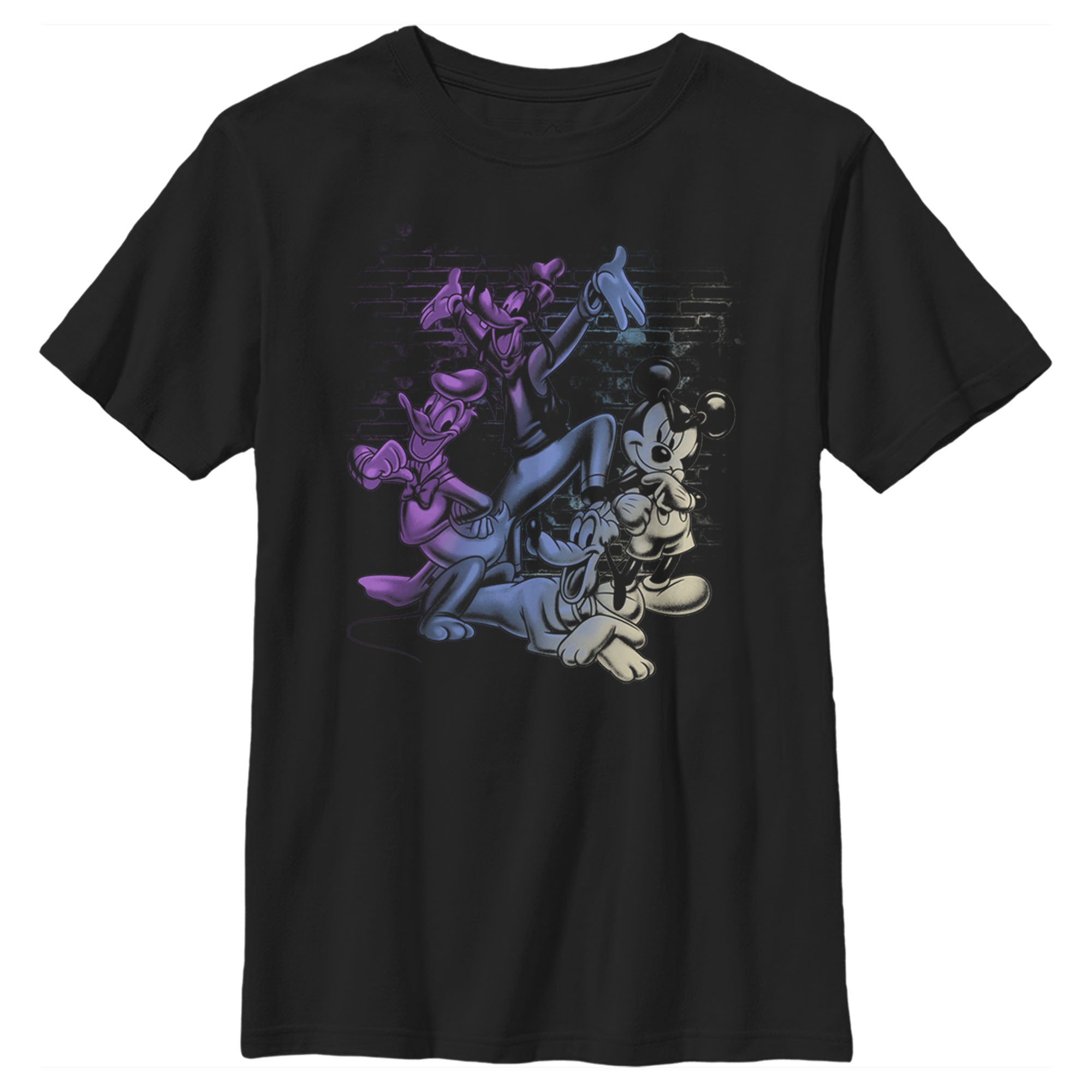 Boy's Mickey & Friends Mickey & Friends Ombre Group T-Shirt Boy's Mickey & Friends Mickey & Friends Ombre Group T-Shirt