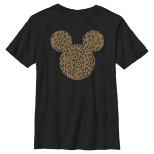 Boy’s Mickey & Friends Mickey Mouse Cheetah Print Silhouette T-Shirt