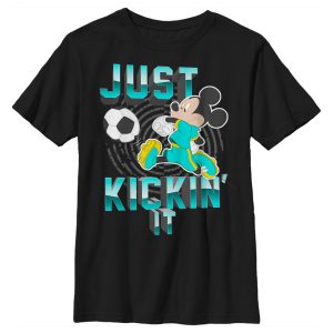 Boy’s Mickey & Friends Mickey Mouse Soccer Just Kickin’ It T-Shirt