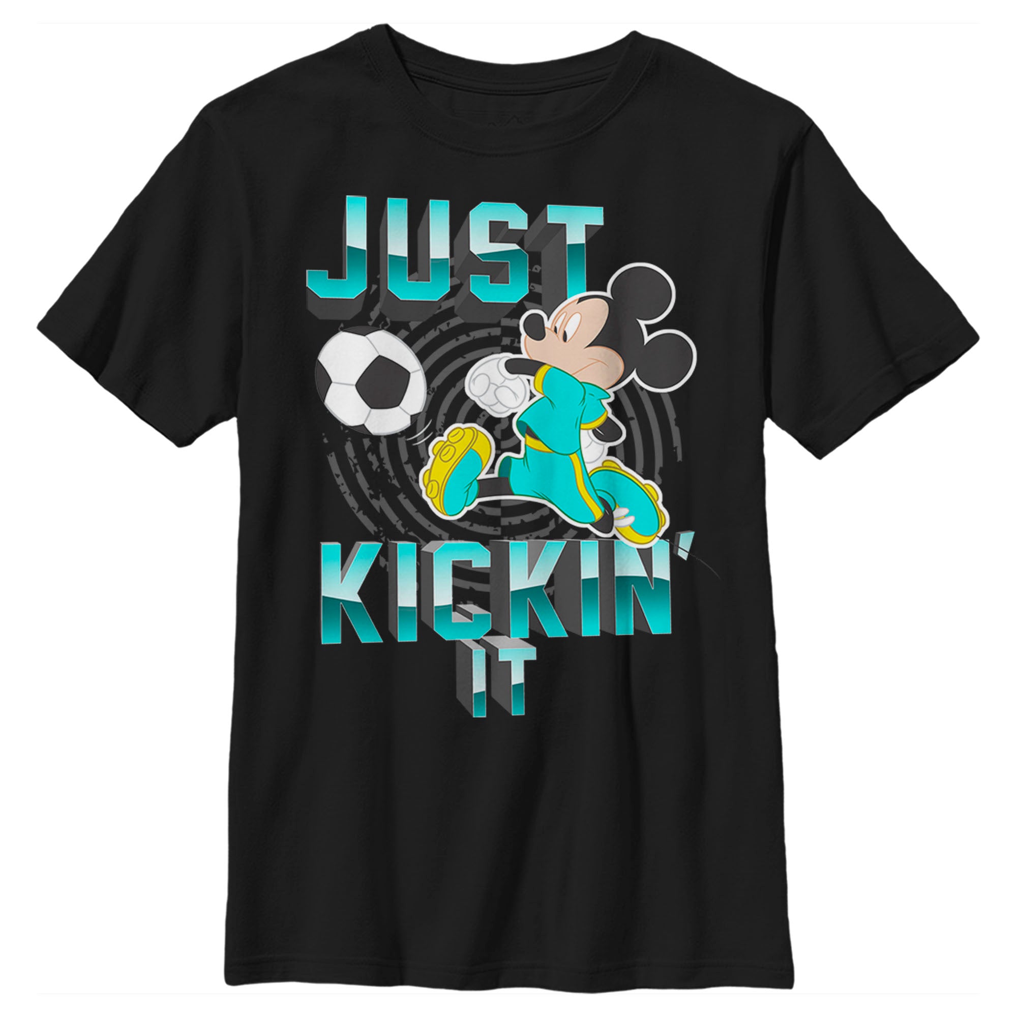 Boy's Mickey & Friends Mickey Mouse Soccer Just Kickin' It T-Shirt Boy's Mickey & Friends Mickey Mouse Soccer Just Kickin' It T-Shirt
