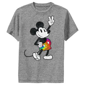 Boy’s Mickey & Friends Mickey Tie Dye Pants Portrait Performance Tee