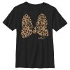 Boy’s Mickey & Friends Minnie Mouse Cheetah Print Bow Signature T-Shirt