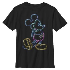 Boy’s Mickey & Friends Neon Mickey T-Shirt