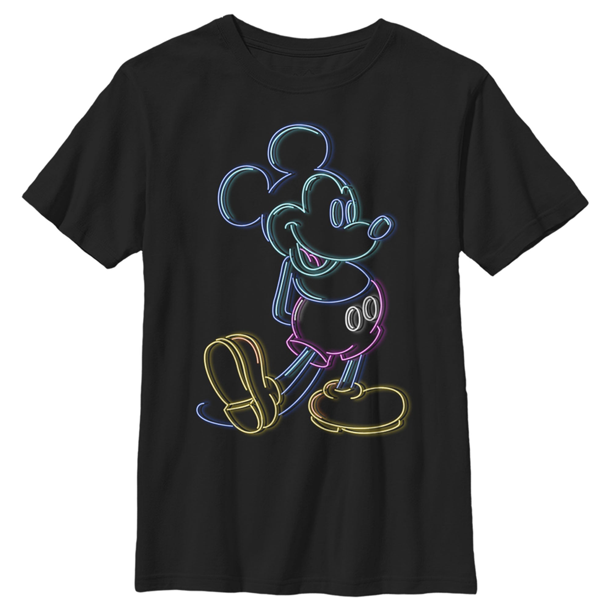 Boy's Mickey & Friends Neon Mickey T-Shirt Boy's Mickey & Friends Neon Mickey T-Shirt