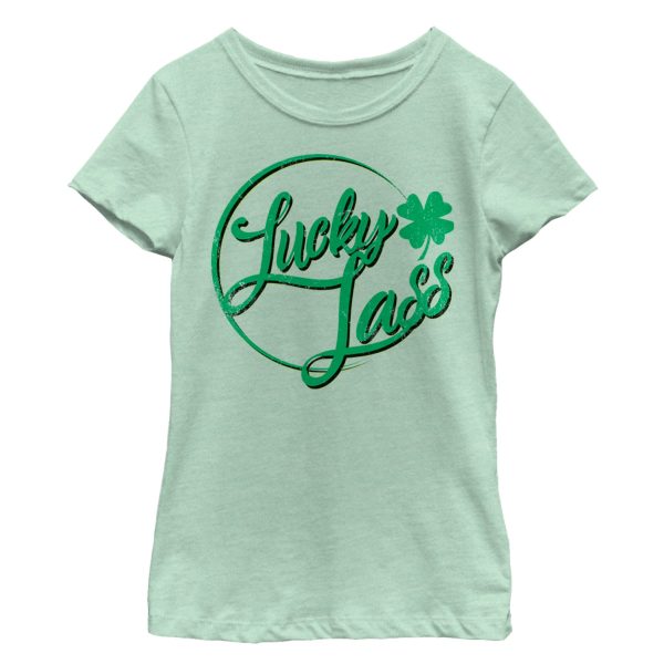 Girl’s Lost Gods St. Patrick’s Day Lucky Clover Lassy Circle T-Shirt 5066192814220