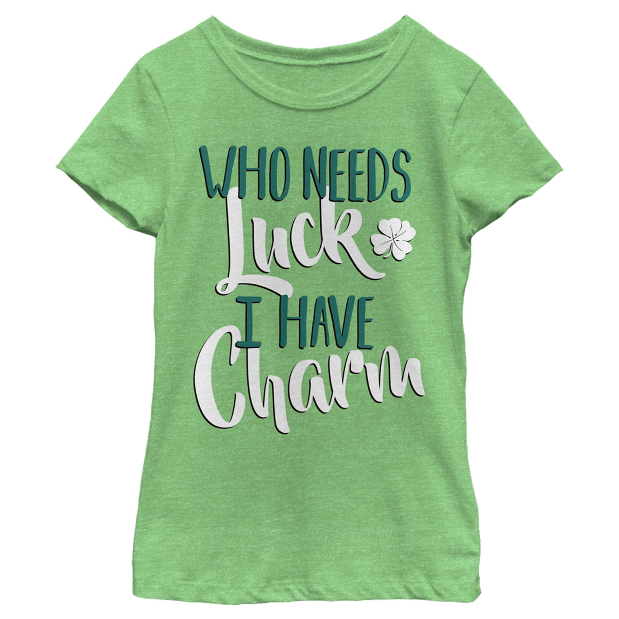 Girl's Lost Gods St. Patrick's Day Who Needs Luck I Have Charm! T-Shirt 6826632675468 Girl's Lost Gods St. Patrick's Day Who Needs Luck I Have Charm! T-Shirt 6826632675468