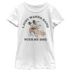 Girl’s Mickey & Friends I Just Wanna Hang with my Dog Pluto T-Shirt 6765108887692
