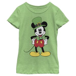 Girl’s Mickey & Friends Mickey Dressed Up for St. Patrick’s T-Shirt 6817101676684
