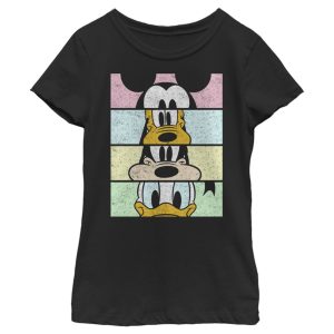 Girl’s Mickey & Friends Mickey & Friends Cropped Portraits T-Shirt 6765103415436