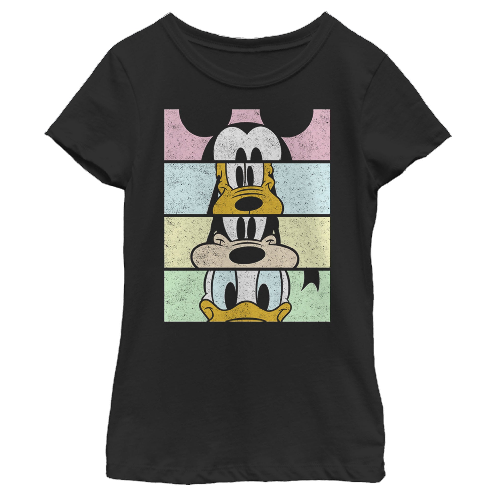 Girl's Mickey & Friends Mickey & Friends Cropped Portraits T-Shirt 6765103415436 Girl's Mickey & Friends Mickey & Friends Cropped Portraits T-Shirt 6765103415436