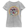 Girl’s Mickey & Friends Mickey & Friends Retro Group Circle T-Shirt 6765088637068
