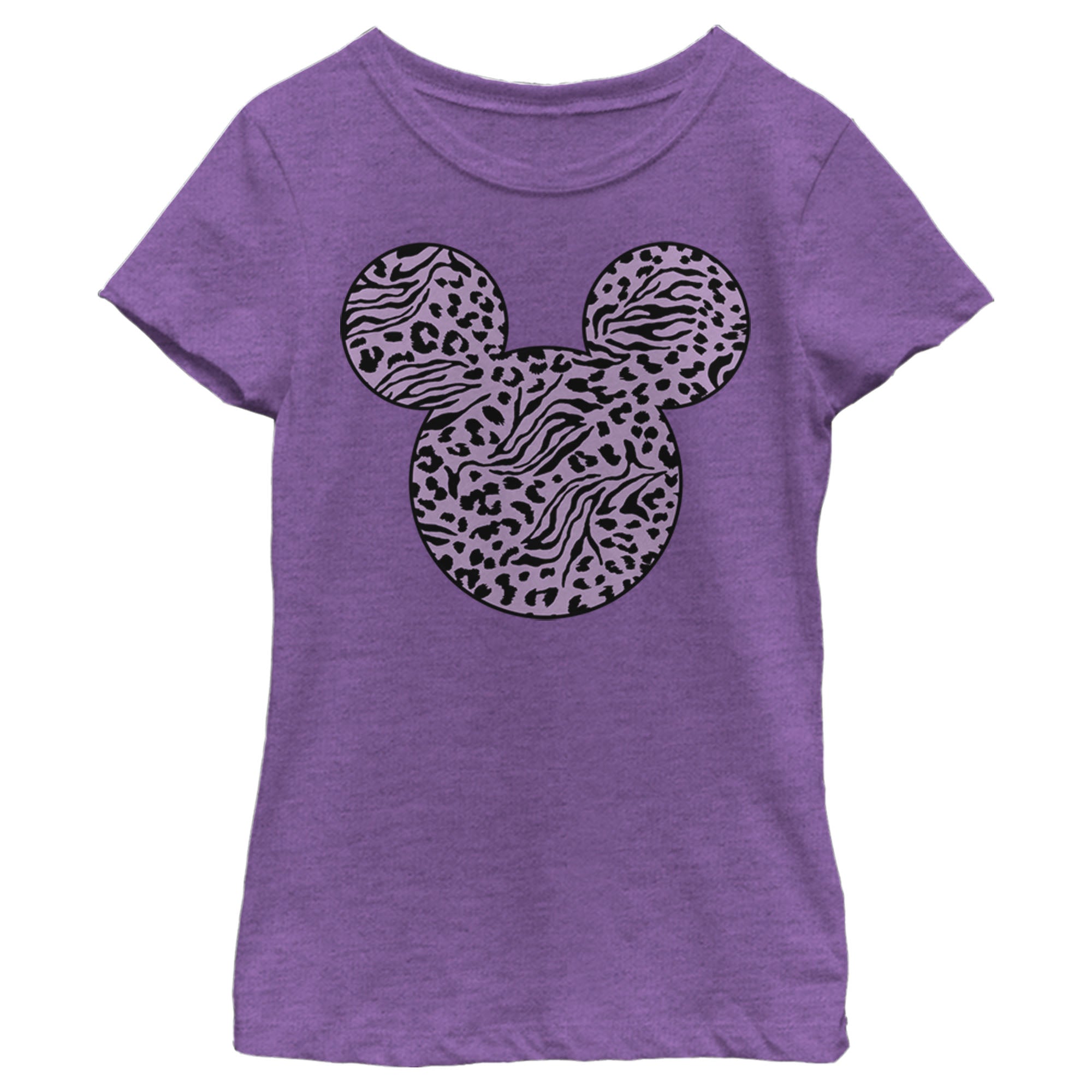 Girl's Mickey & Friends Mickey Mouse Animal Print Silhouette T-Shirt 6765095747724 Girl's Mickey & Friends Mickey Mouse Animal Print Silhouette T-Shirt 6765095747724