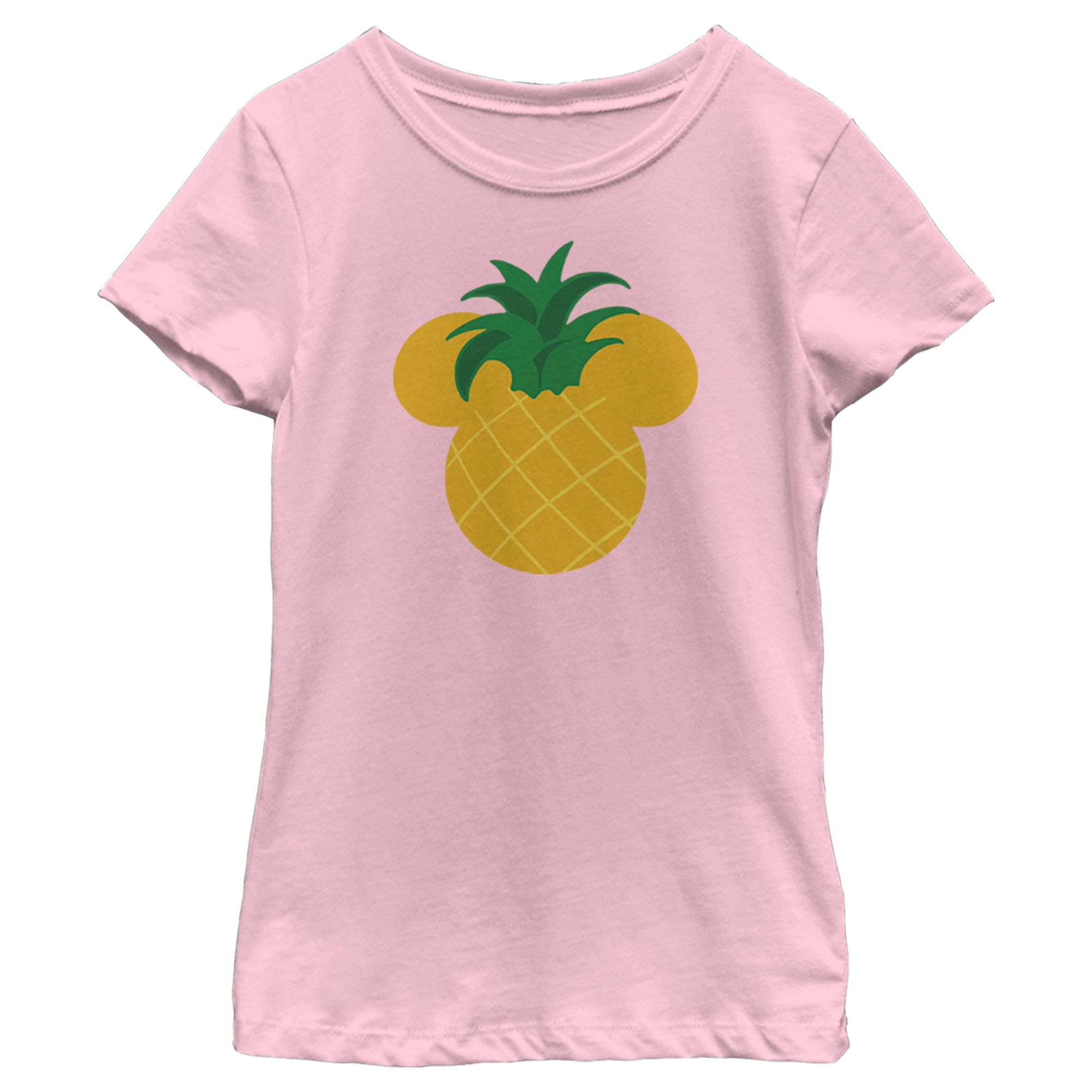 Girl's Mickey & Friends Mickey Mouse Pineapple Silhouette T-Shirt 6765084442764 Girl's Mickey & Friends Mickey Mouse Pineapple Silhouette T-Shirt 6765084442764