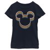 Girl’s Mickey & Friends Mickey Mouse Rainbow Silhouette T-Shirt 6765095190668