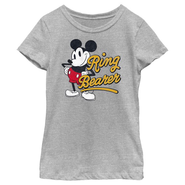 Girl’s Mickey & Friends Mickey Mouse Retro Ring Bearer T-Shirt 6765076906124