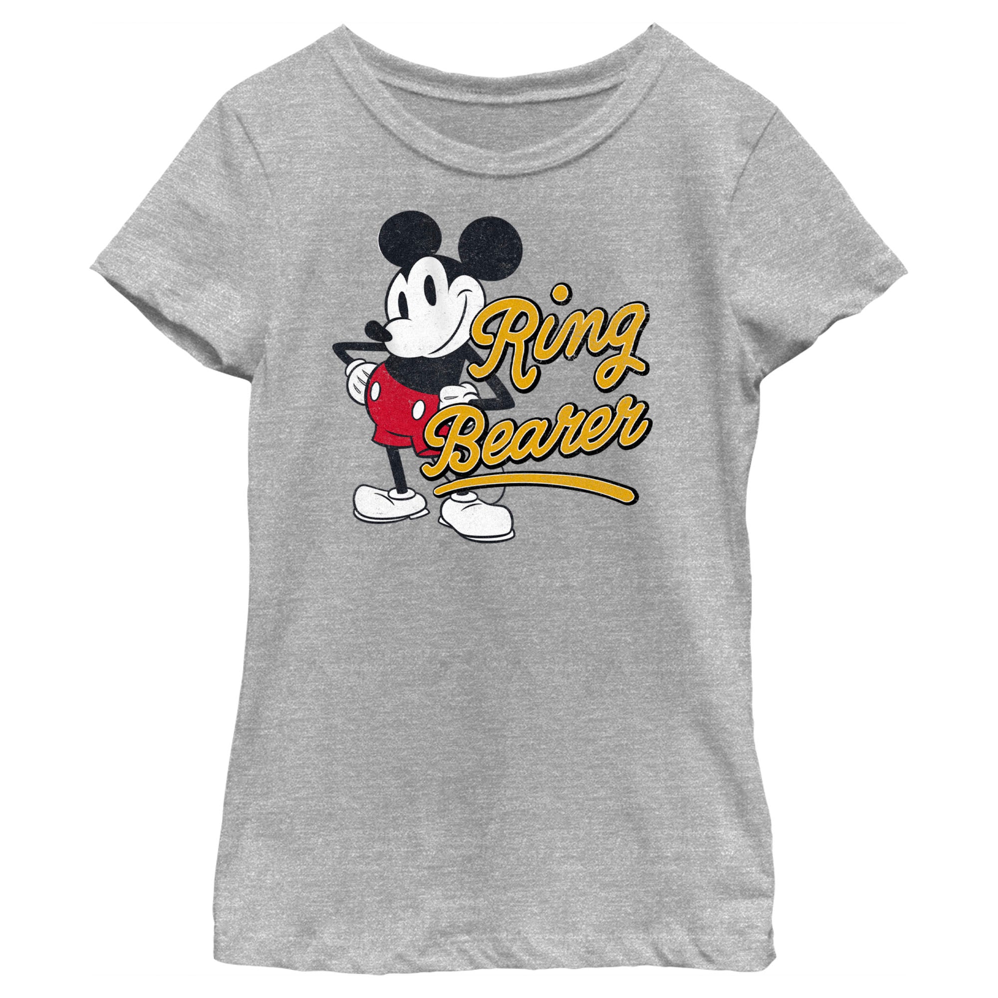 Girl's Mickey & Friends Mickey Mouse Retro Ring Bearer T-Shirt 6765076906124 Girl's Mickey & Friends Mickey Mouse Retro Ring Bearer T-Shirt 6765076906124