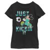 Girl’s Mickey & Friends Mickey Mouse Soccer Just Kickin’ It T-Shirt 6765106626700