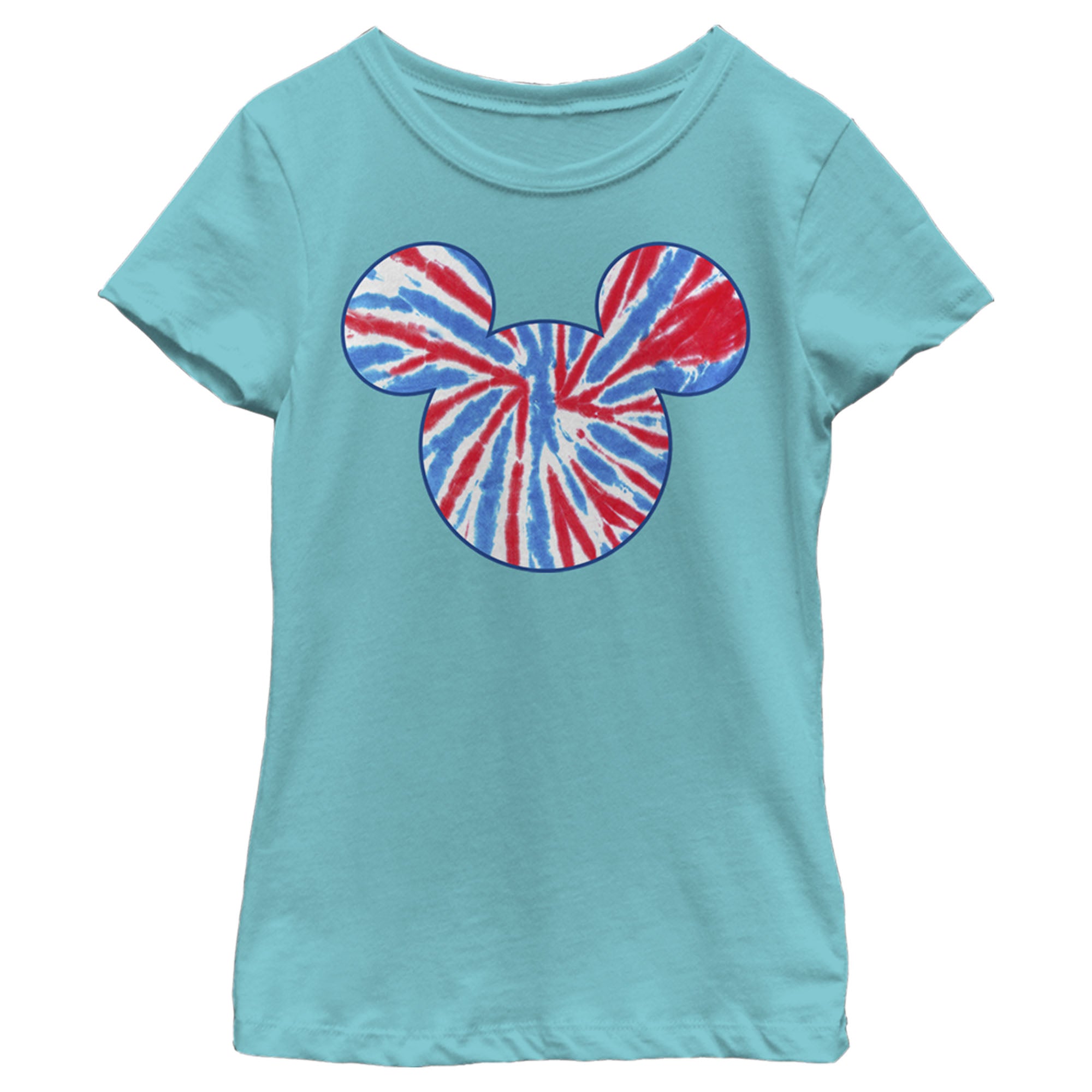 Girl's Mickey & Friends Mickey and Friends Americana Tie Dye T-Shirt 6817978351756 Girl's Mickey & Friends Mickey and Friends Americana Tie Dye T-Shirt 6817978351756