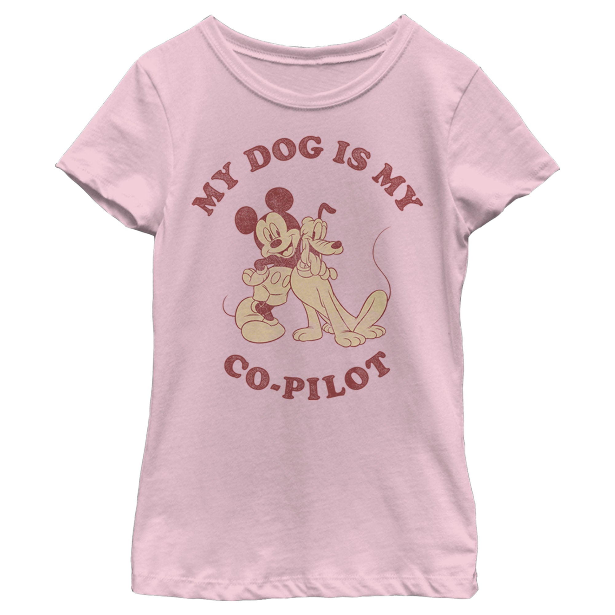 Girl's Mickey & Friends Mickey and Goofy My Dog is my Co-Pilot T-Shirt 6765088571532 Girl's Mickey & Friends Mickey and Goofy My Dog is my Co-Pilot T-Shirt 6765088571532