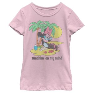 Girl’s Mickey & Friends Minnie Mouse Sunshine on my Mind T-Shirt 6765086736524