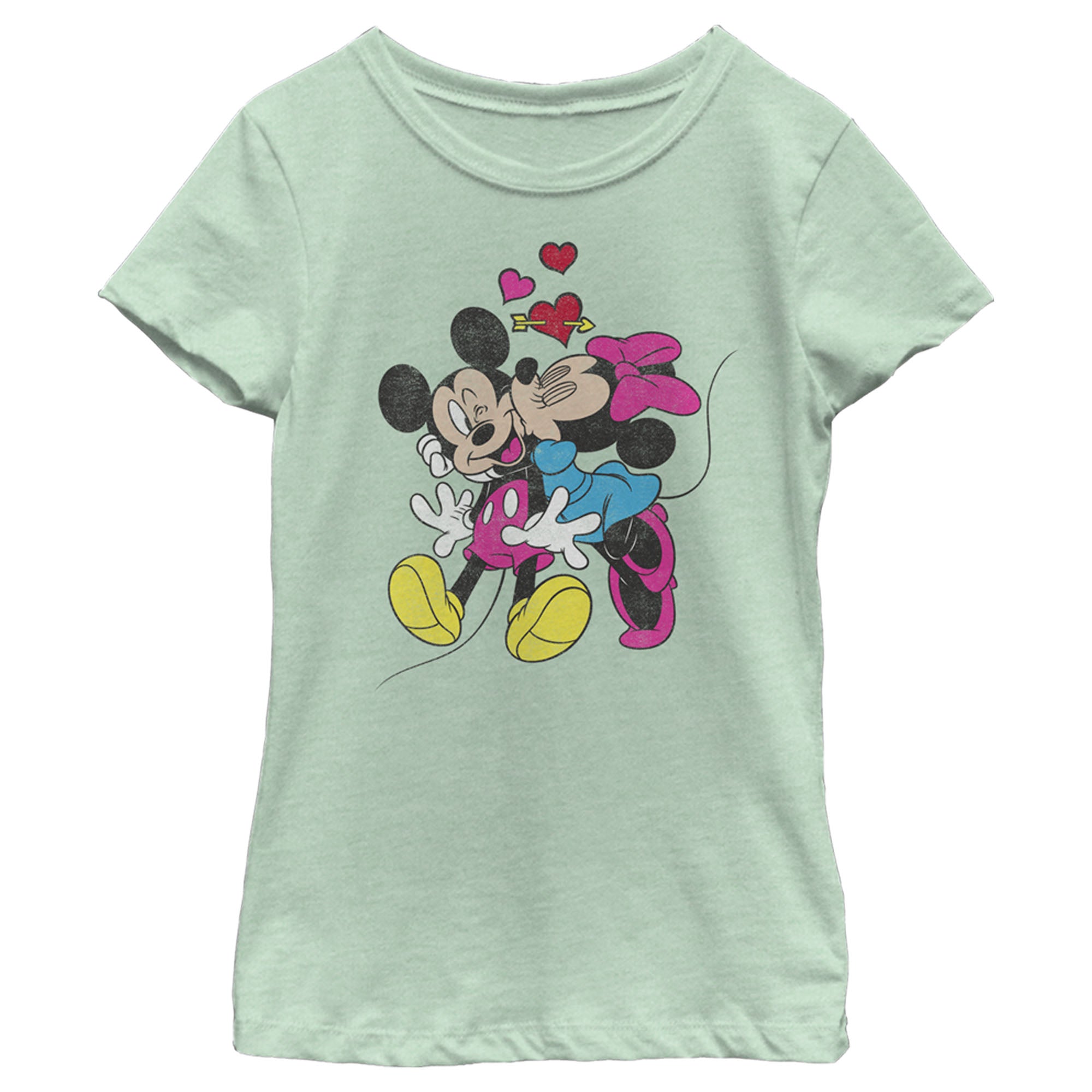 Girl's Mickey & Friends Valentine's Day Minnie Mouse Smooch T-Shirt 7165522477196 Girl's Mickey & Friends Valentine's Day Minnie Mouse Smooch T-Shirt 7165522477196