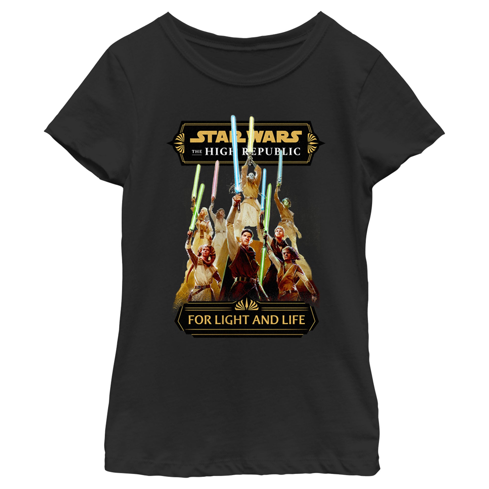 Girl's Star Wars The High Republic Jedi For Light and Life T-Shirt 6783124635788 Girl's Star Wars The High Republic Jedi For Light and Life T-Shirt 6783124635788