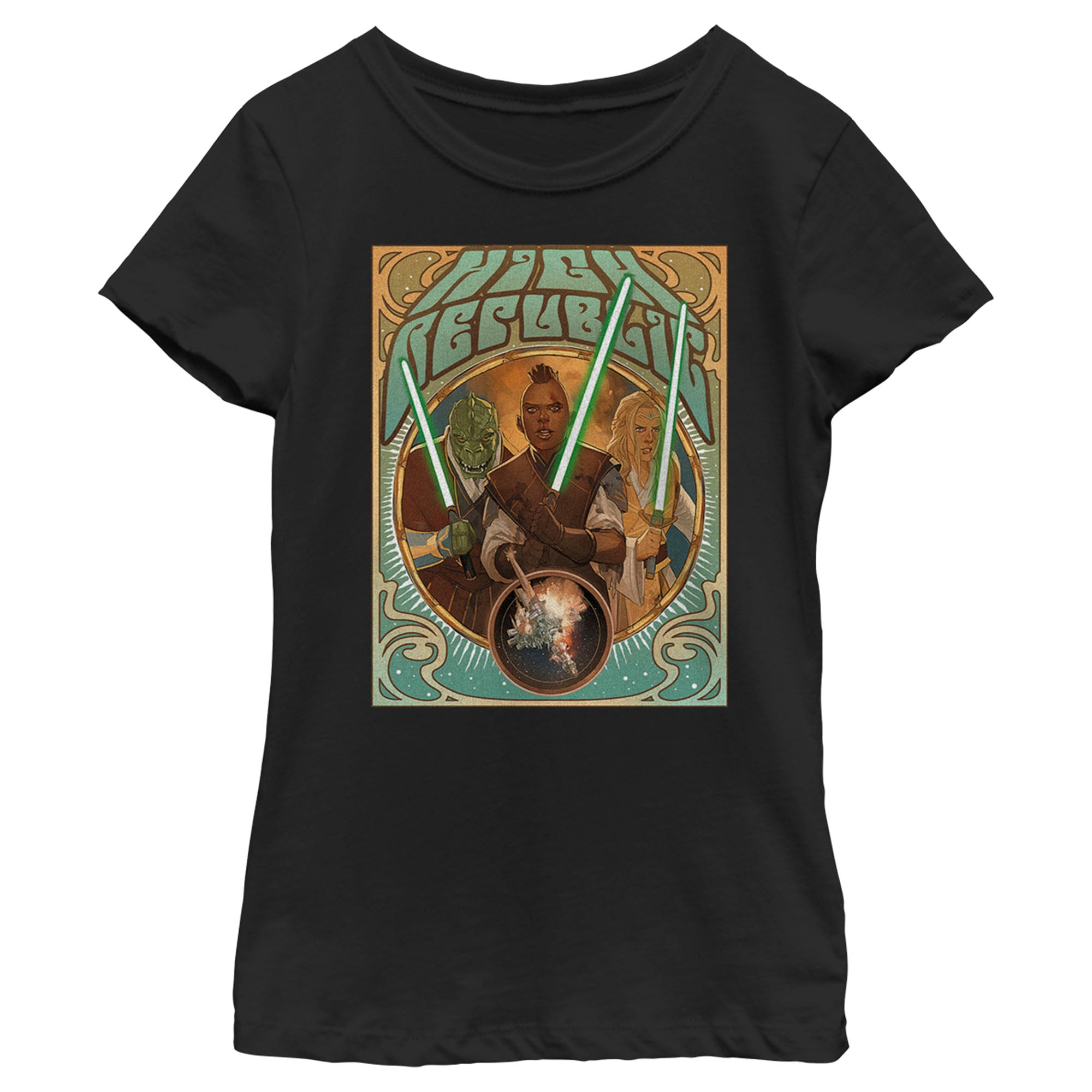 Girl's Star Wars The High Republic Jedi There Is No Fear Team T-Shirt 6783121424524 Girl's Star Wars The High Republic Jedi There Is No Fear Team T-Shirt 6783121424524
