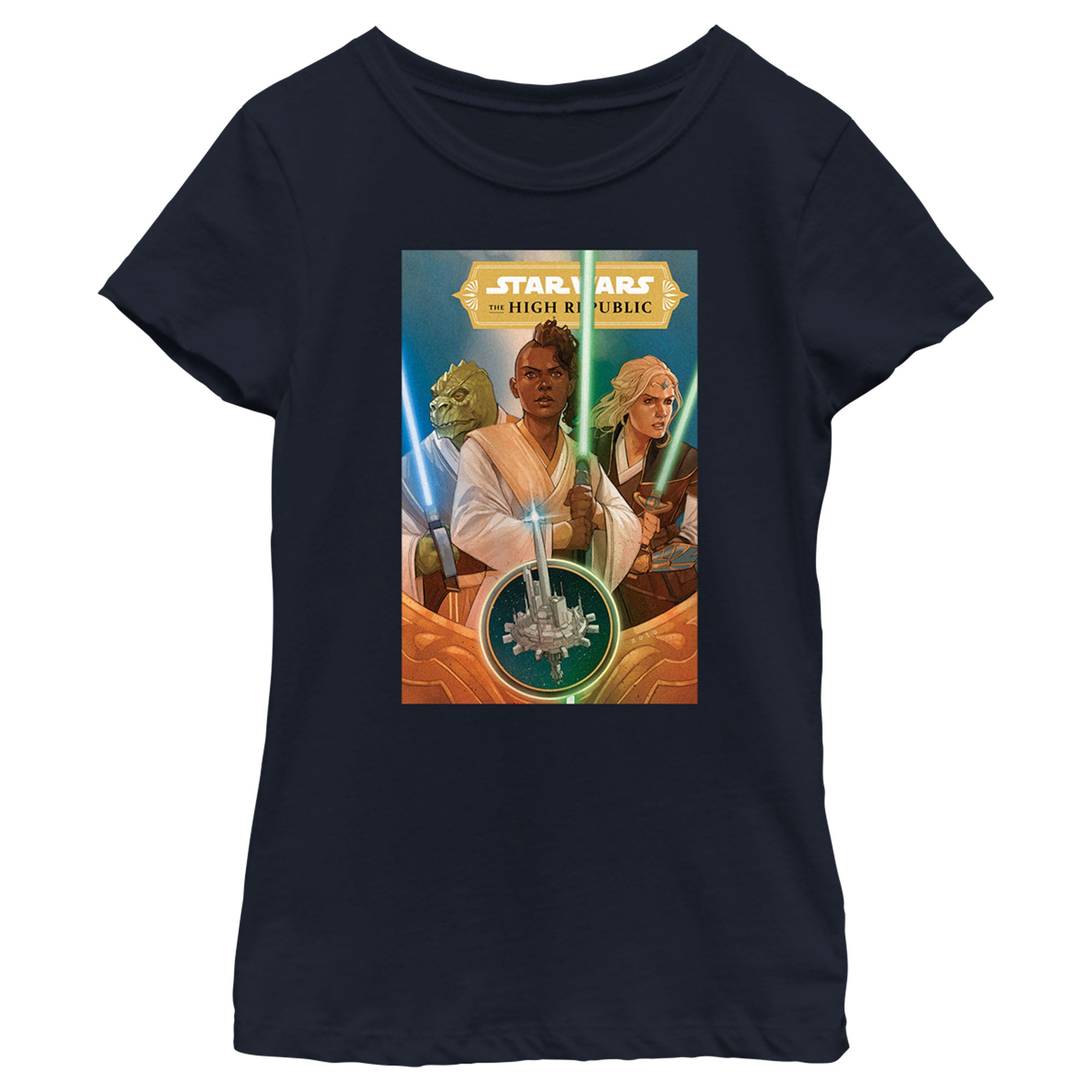 Girl's Star Wars The High Republic Jedi There Is No Fear Team T-Shirt 6783123390604 Girl's Star Wars The High Republic Jedi There Is No Fear Team T-Shirt 6783123390604
