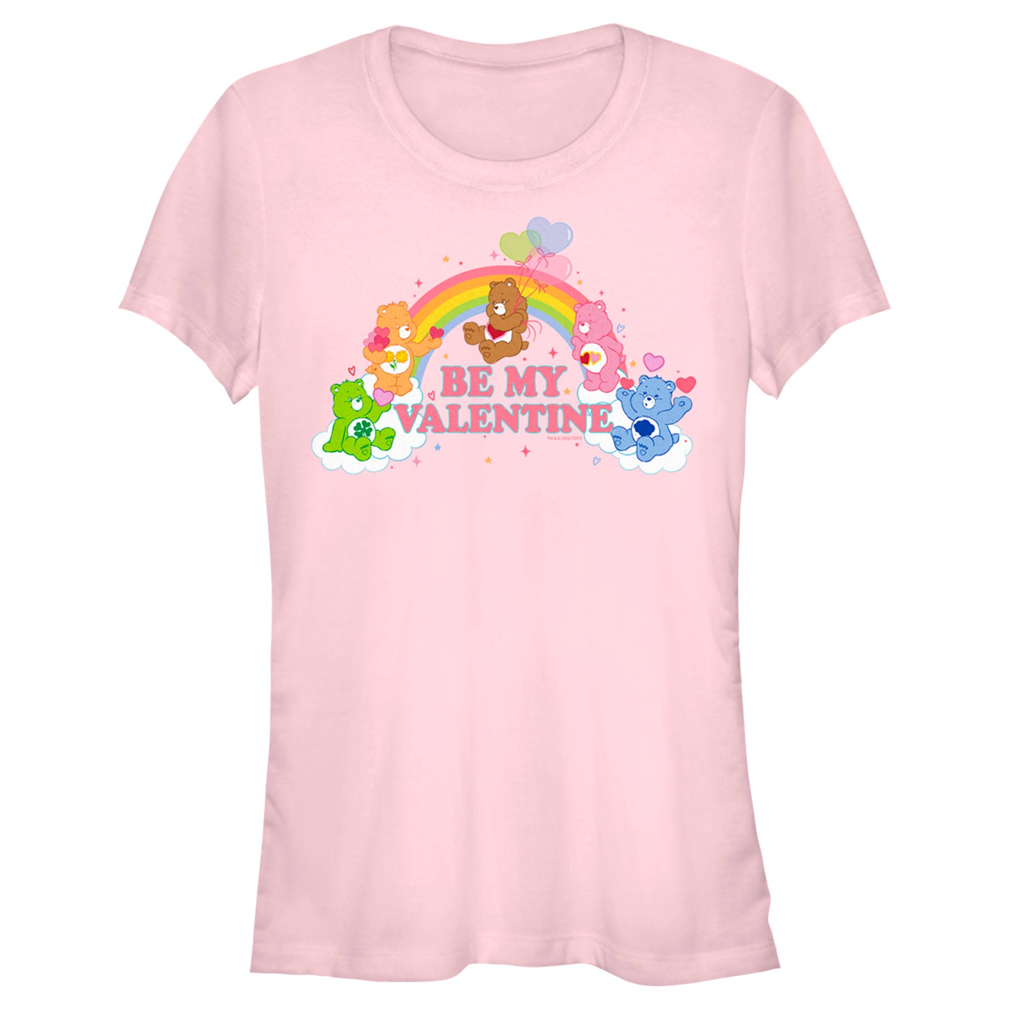 Junior's Care Bears Valentine's Day Be My Valentine Rainbow T-Shirt 7219458179212 Junior's Care Bears Valentine's Day Be My Valentine Rainbow T-Shirt 7219458179212