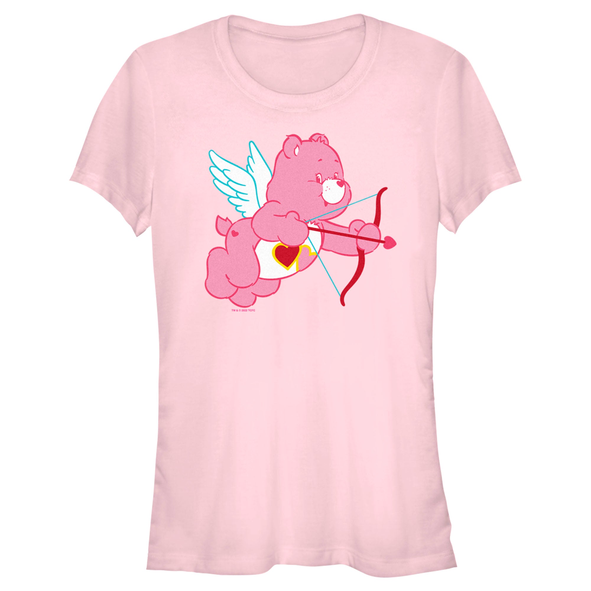 Junior's Care Bears Valentine's Day Love-a-Lot Bear Cupid T-Shirt 7219457425548 Junior's Care Bears Valentine's Day Love-a-Lot Bear Cupid T-Shirt 7219457425548