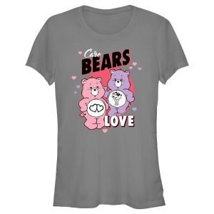Junior’s Care Bears Valentine’s Day Love-a-Lot Bear and Share Bear Love T-Shirt 7219457622156