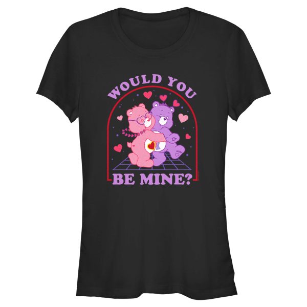 Junior’s Care Bears Valentine’s Day Love-a-Lot Bear and Share Bear Would You Be Mine T-Shirt 7219458572428