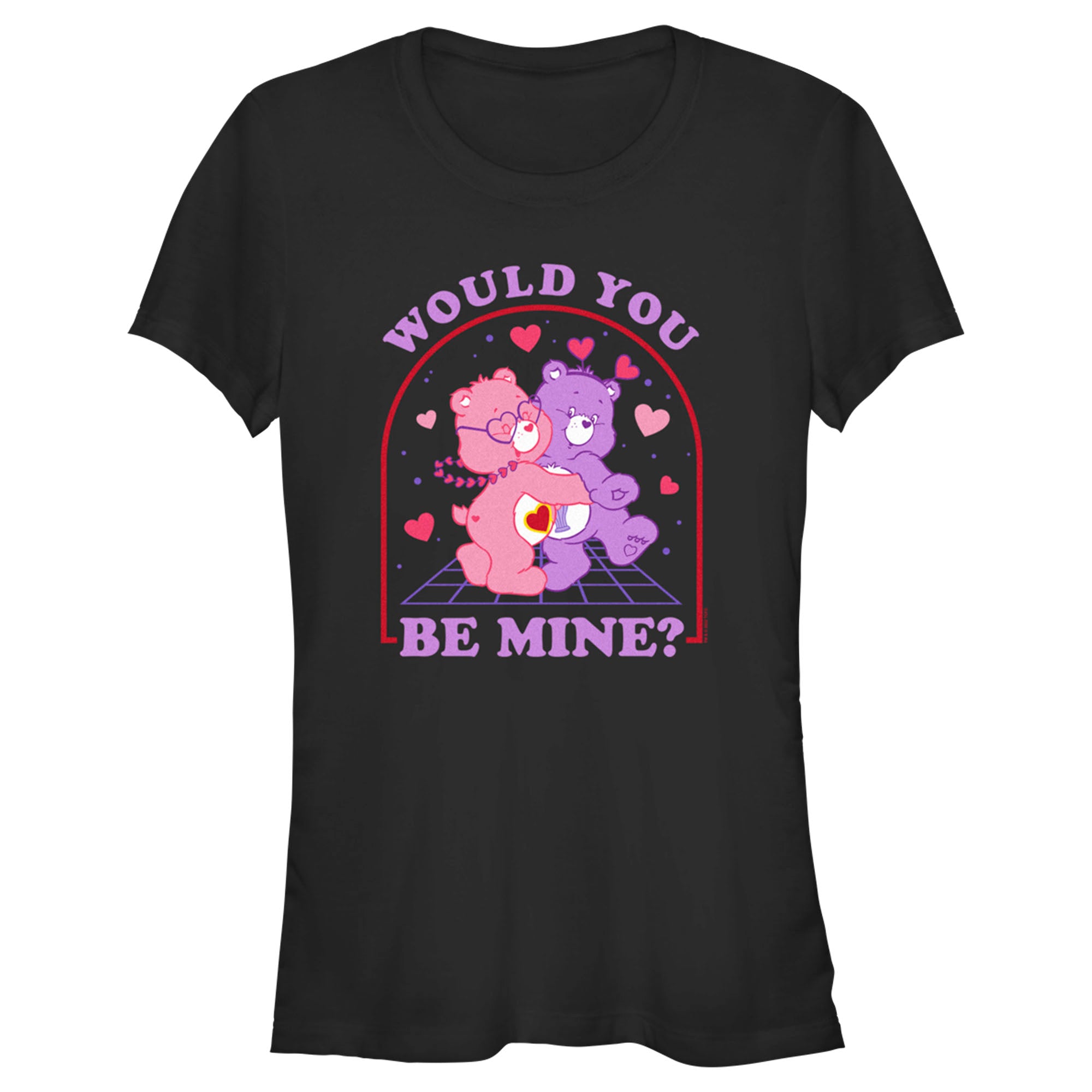 Junior's Care Bears Valentine's Day Love-a-Lot Bear and Share Bear Would You Be Mine T-Shirt 7219458572428 Junior's Care Bears Valentine's Day Love-a-Lot Bear and Share Bear Would You Be Mine T-Shirt 7219458572428