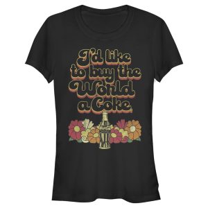 Junior’s Coca Cola Unity I’d Like to Buy the World a Coke Retro T-Shirt 6631831666828