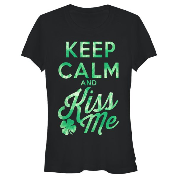 Junior’s Lost Gods St. Patrick’s Day Keep Calm and Kiss Me T-Shirt 6826637262988