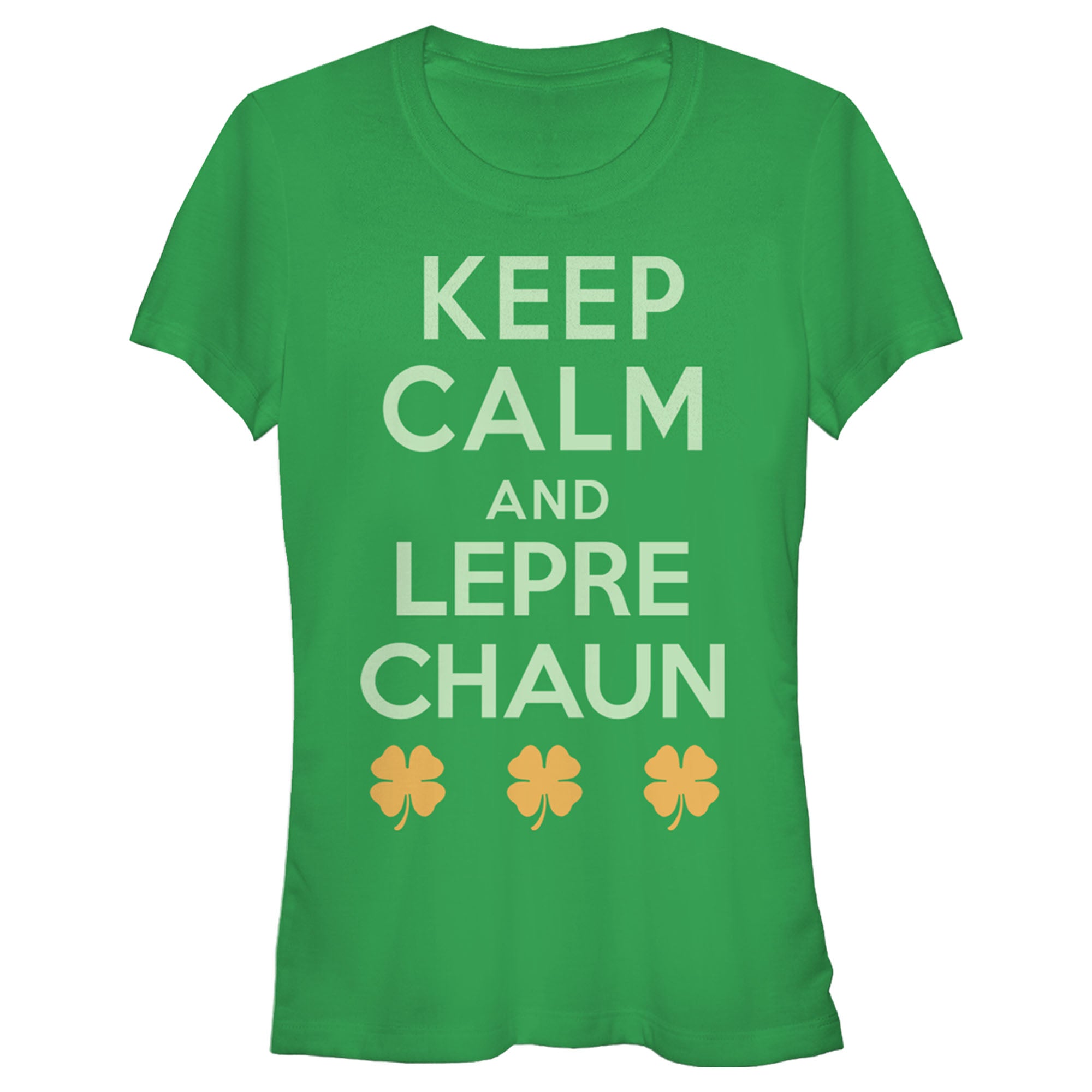 Junior's Lost Gods St. Patrick's Day Keep Calm and Leprechaun Retro T-Shirt 6826639032460 Junior's Lost Gods St. Patrick's Day Keep Calm and Leprechaun Retro T-Shirt 6826639032460