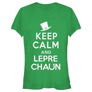 Junior’s Lost Gods St. Patrick’s Day Keep Calm and Leprechaun T-Shirt 6826640670860