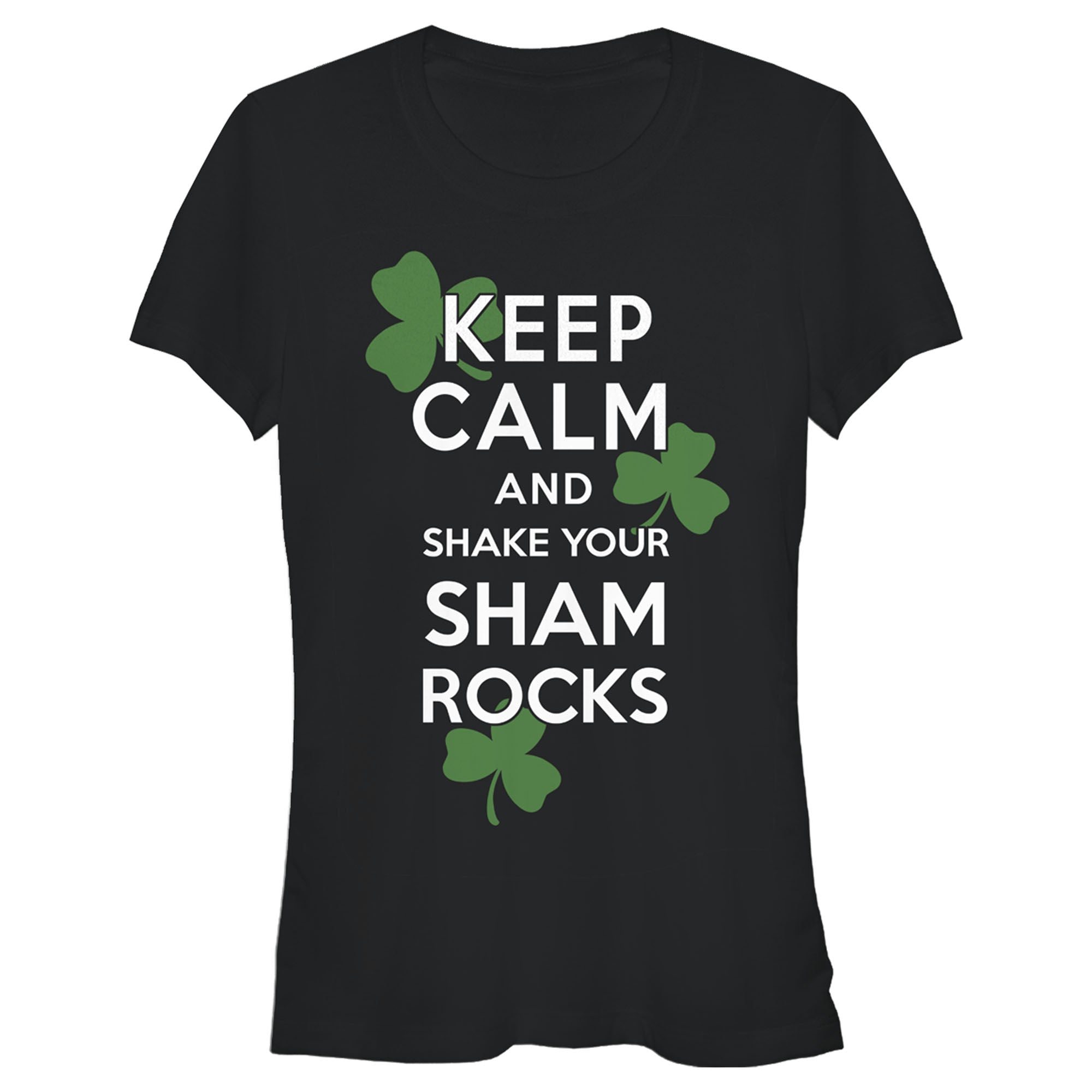 Junior's Lost Gods St. Patrick's Day Keep Calm and Shake your Shamrocks T-Shirt 6826639786124 Junior's Lost Gods St. Patrick's Day Keep Calm and Shake your Shamrocks T-Shirt 6826639786124