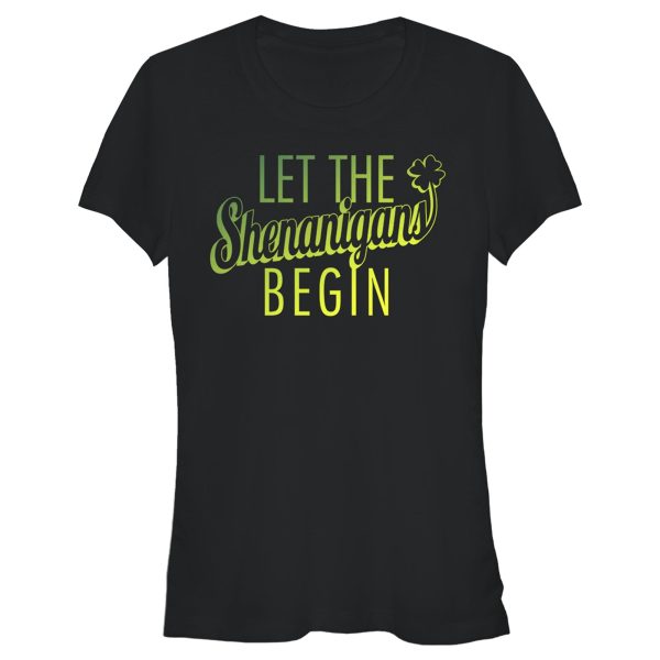 Junior’s Lost Gods St. Patrick’s Day Let the Shenanigans Begin T-Shirt 6826637885580